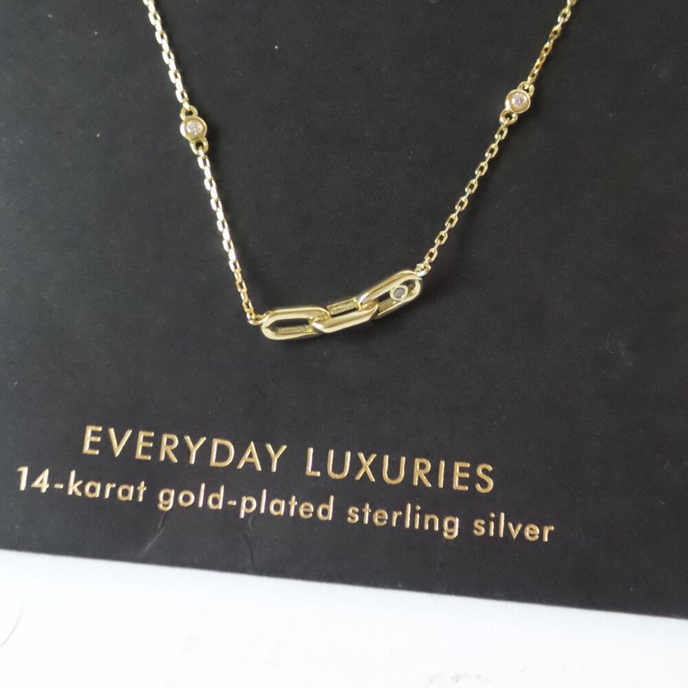 Banana Republic 14k over silver necklace
